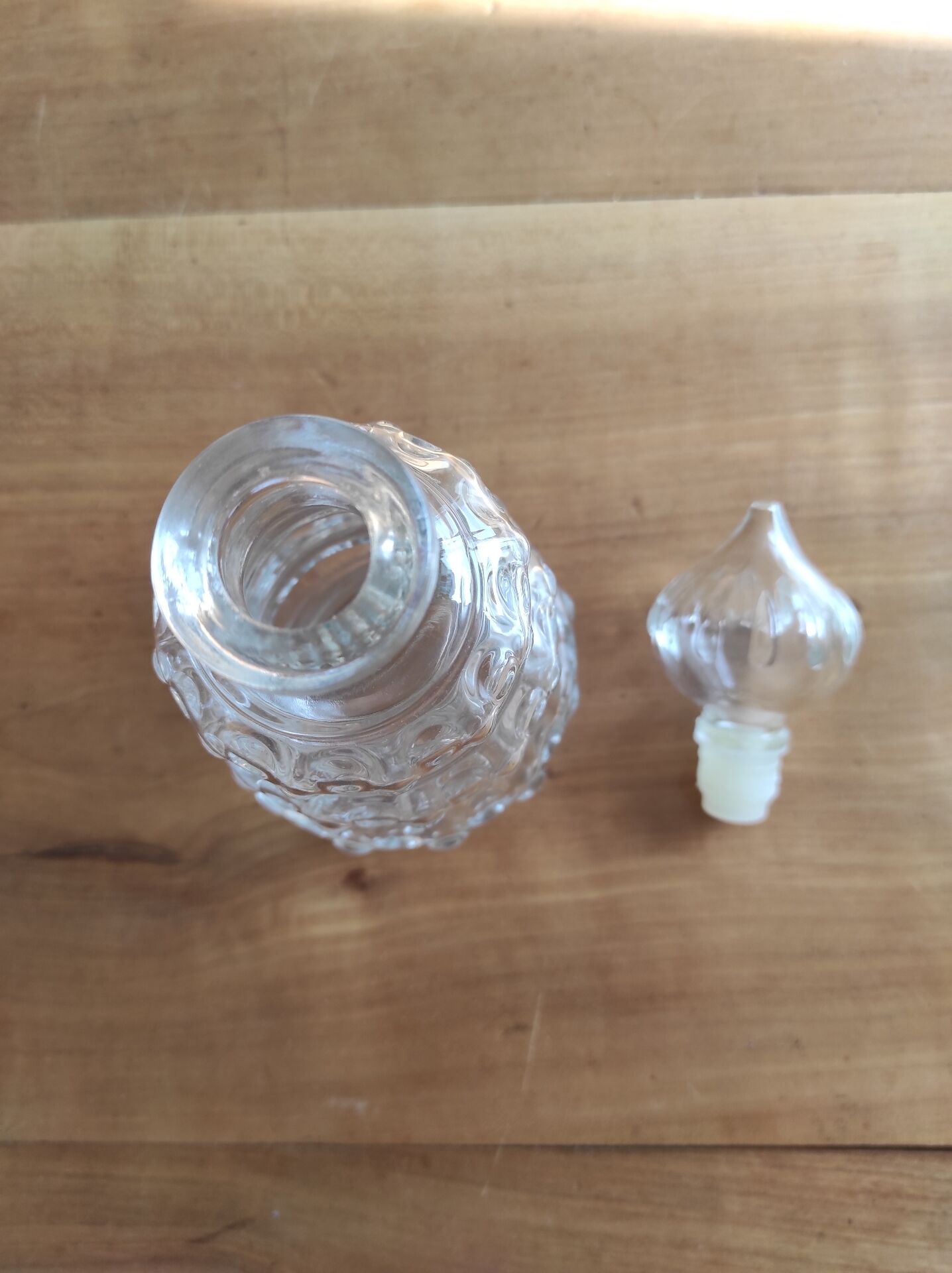 Vintage glass carafe 0.375 L