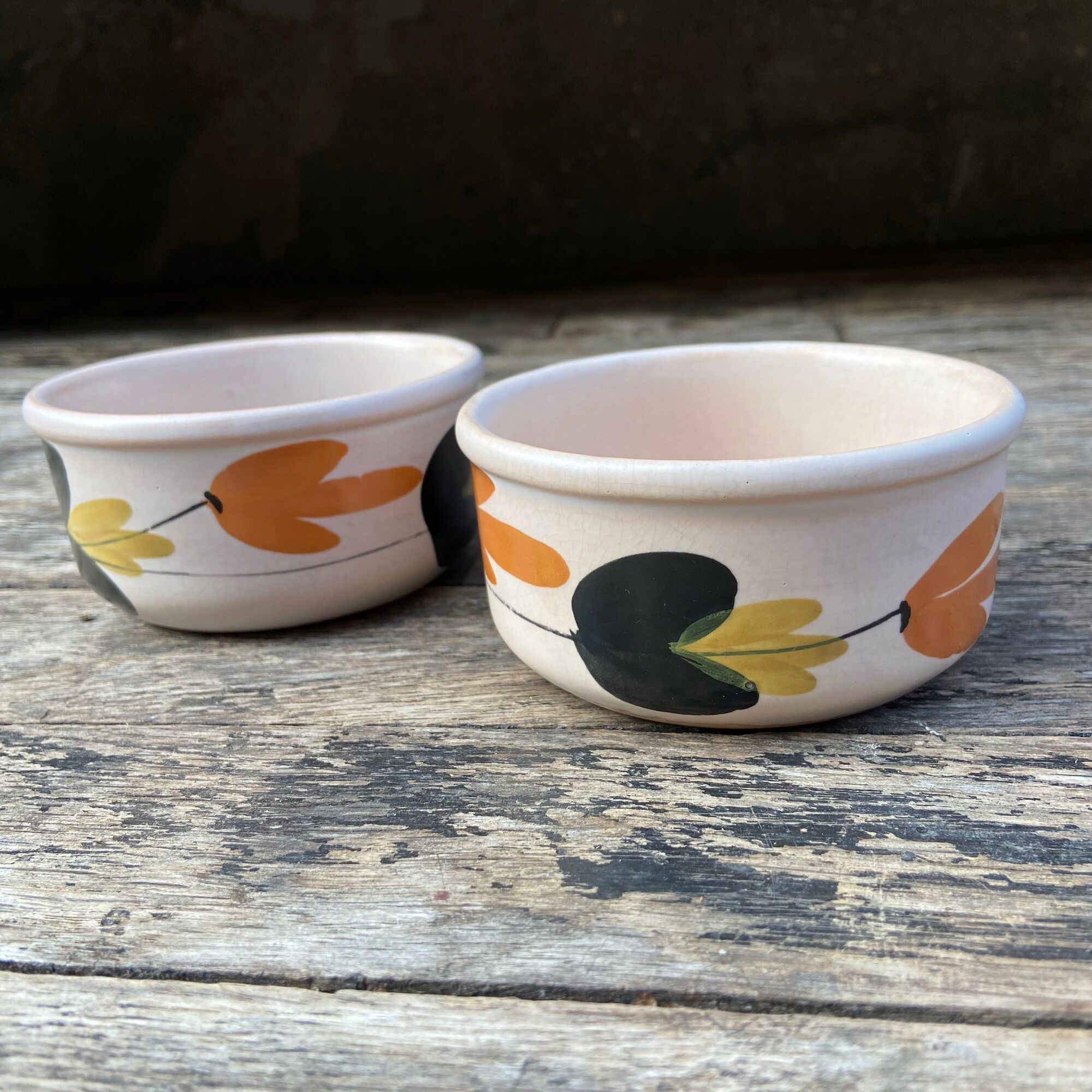 Set of 2 sandstone pots-Pottery of the Marais-70s