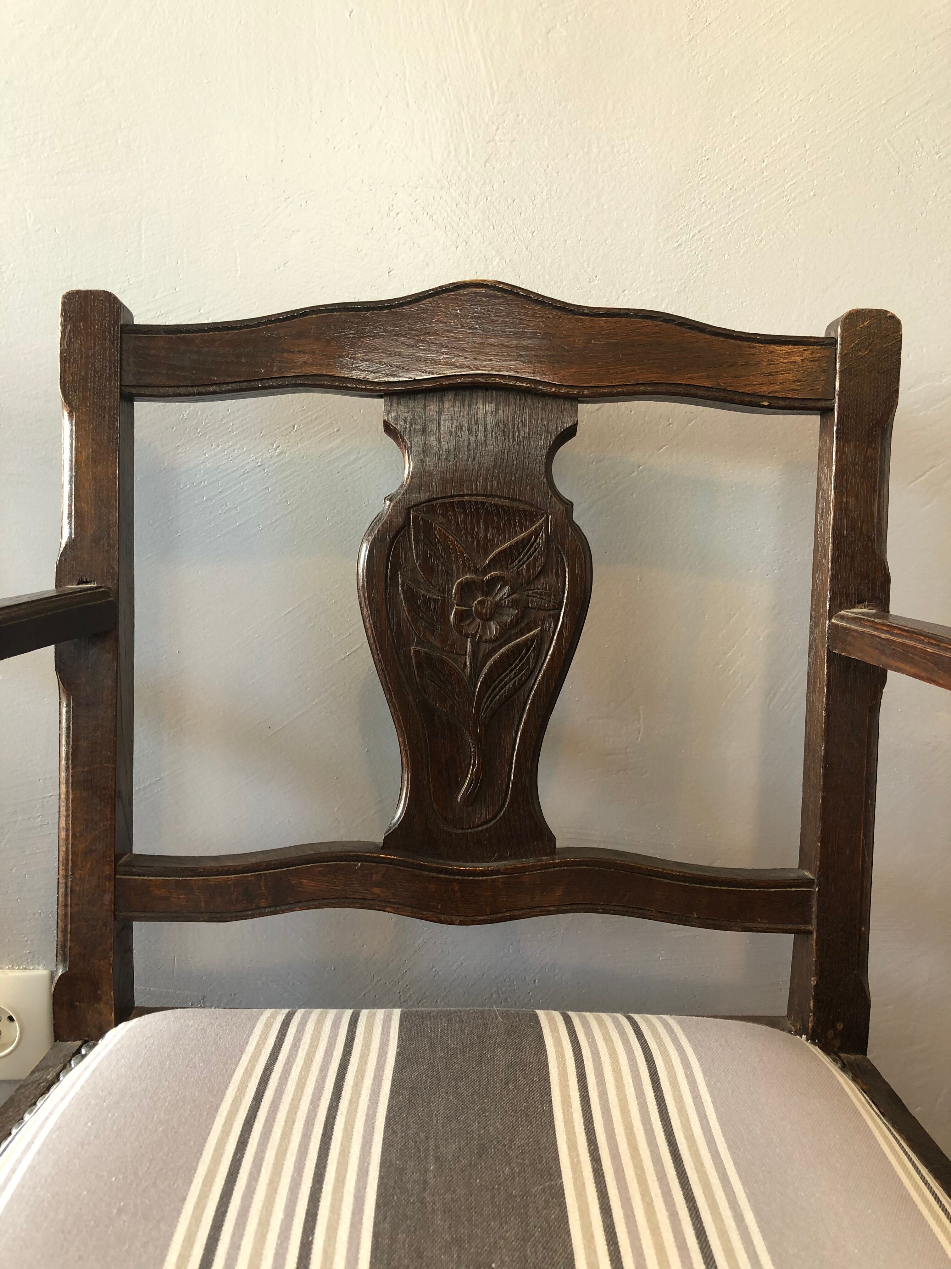 Pair of antique armchairs