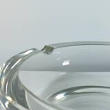 Vintage mid century hand cut crystal glass cigar ashtray