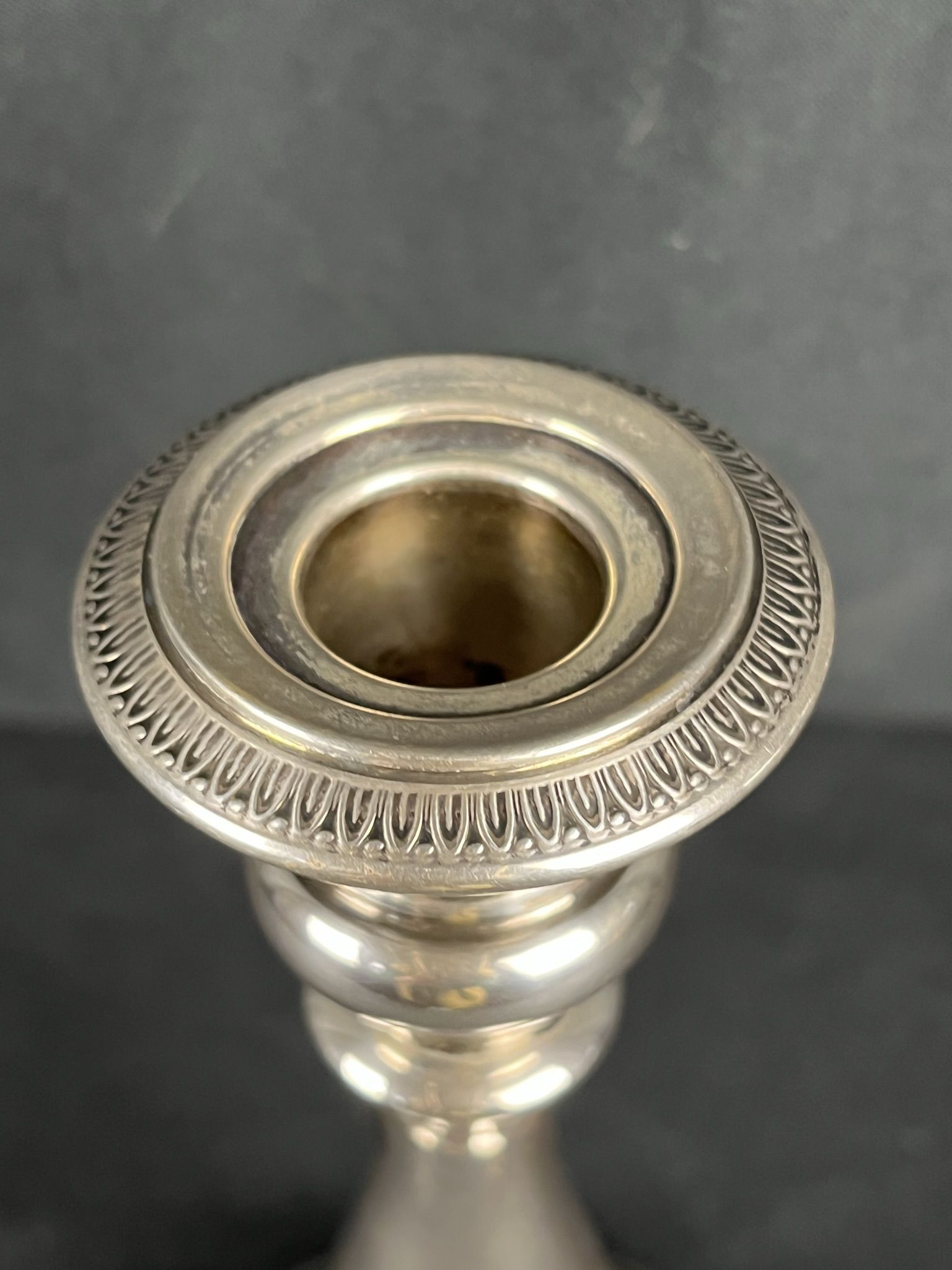 flambeau en argent poinçon début XXème
