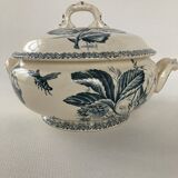 Soup pot in antique earthenware H.B/Choisy le roi