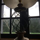 Lampe pierre et métal