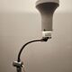 70s Gooseneck Metal Floor Lamp, Adjustable Height Tripod Base