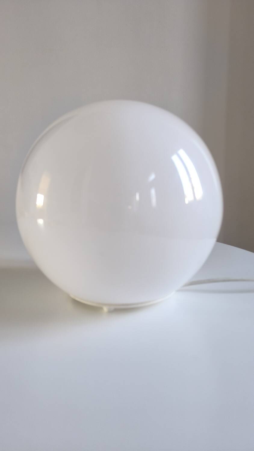 White opaline table lamp from Ikea, 1990