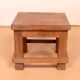 Old Burmese teak workshop bedside table