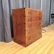 Campaign military chest of drawers and writing desk, Great Britain, 1950s