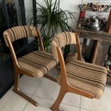Pair of vintage Baumann Kangaroo chairs