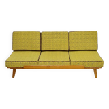 Banquette Daybed jaune vif par Drevotvar, ex Tchécoslovaquie 1960