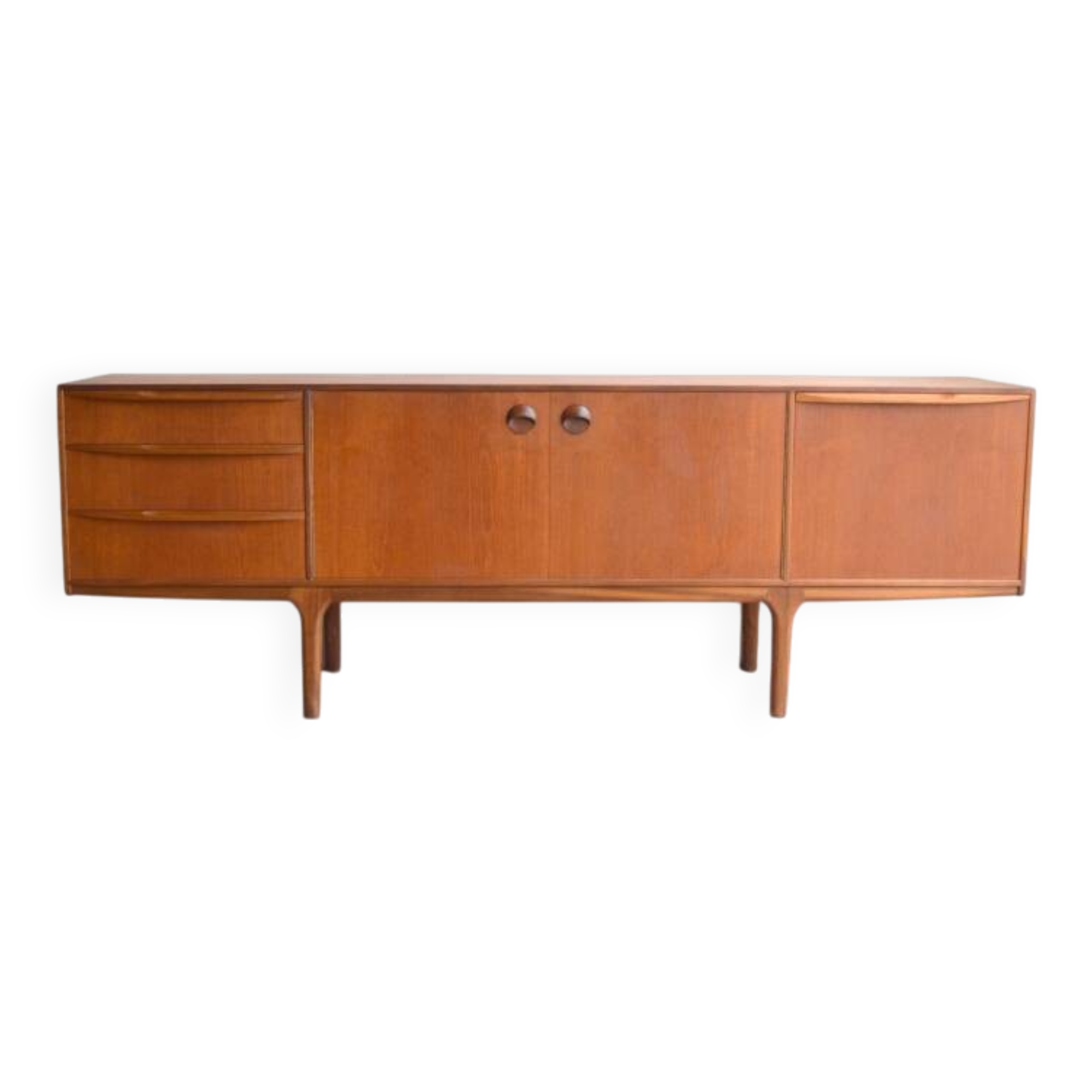 Vintage Scandinavian teak sideboard by McIntosh * 213 cm *