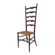 Mid Century High Back Chiavari Ladder Chair, Italy 1950's