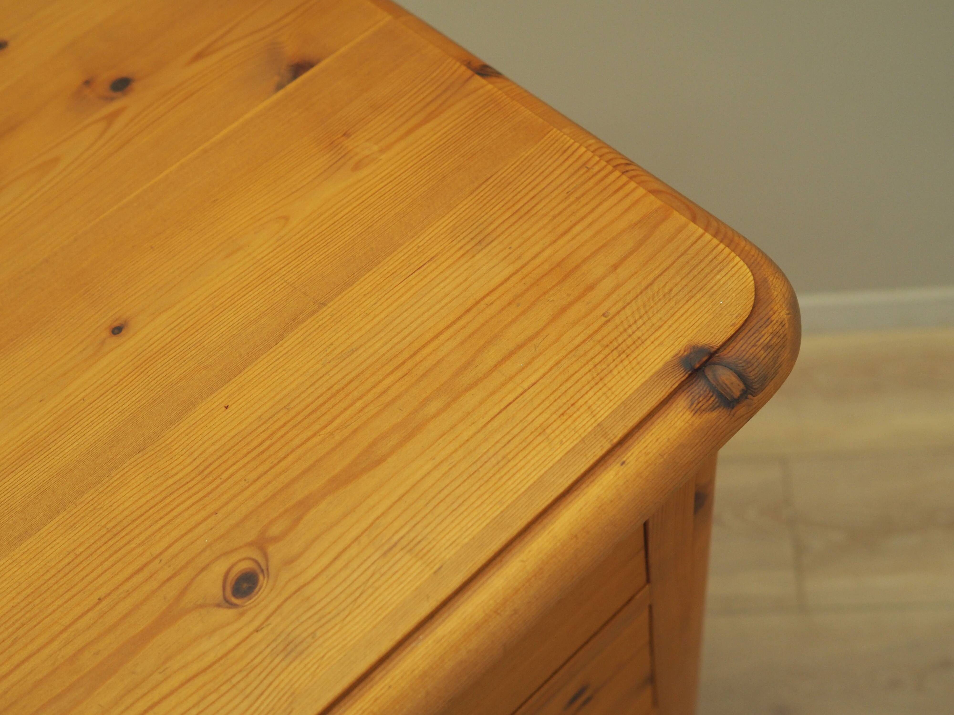 Pine chest of drawers, Danish design, 00s, production: Denmark