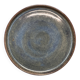 Blue earthenware plate