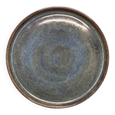 Blue earthenware plate
