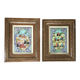 Paire de peintures Perses Khatam