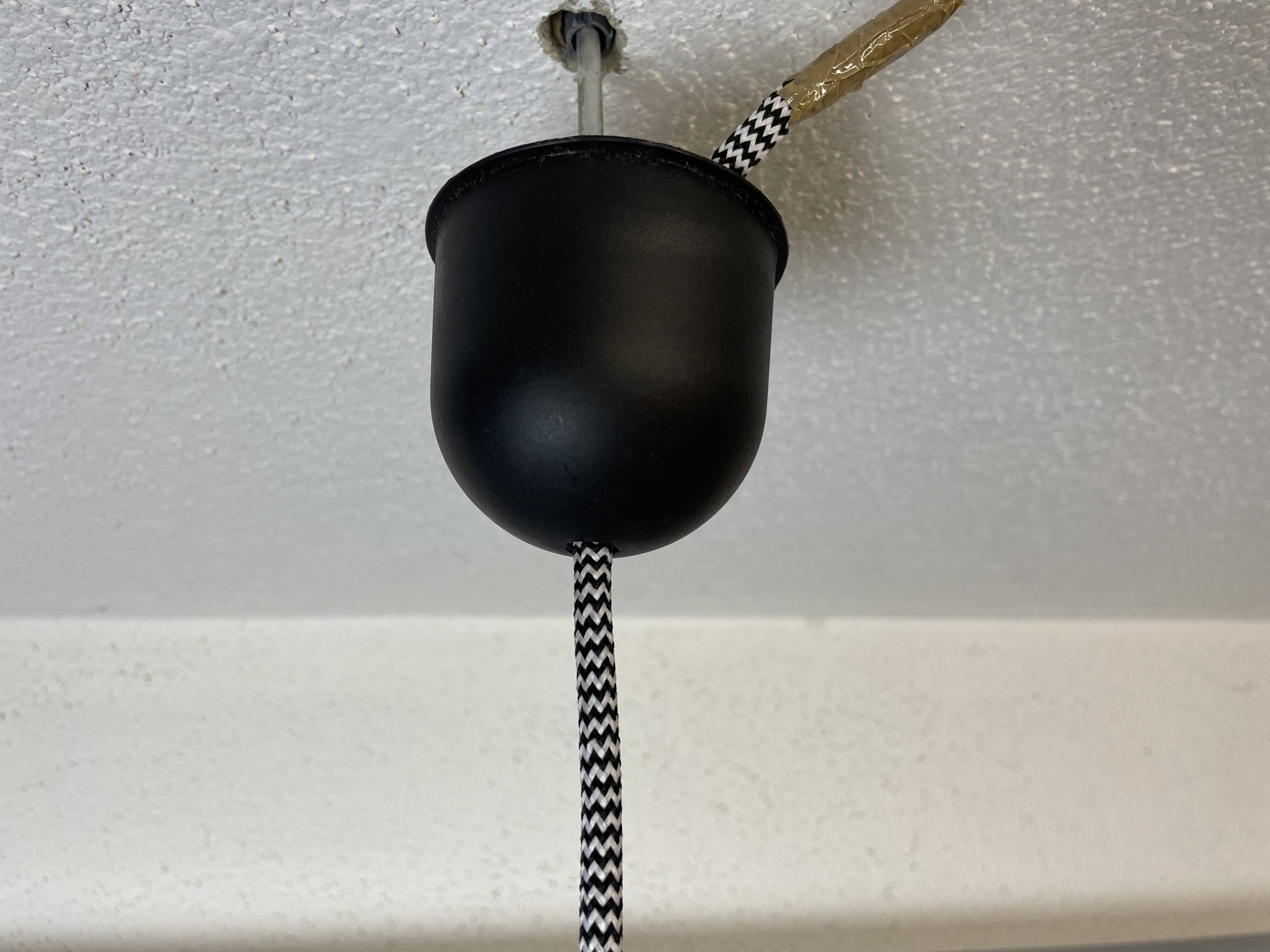 Green opaline tear drop shaped hanging lamp light