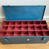 Blue metal toolbox