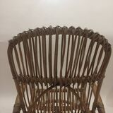 1960s rattan rocking chair