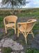 Rattan armchairs