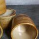 Six espresso cups in vintage sandstone