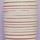 Vintage striped white geometric west germany vase scheurich