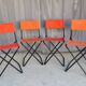 Set of 4 "vintage" folding camping seats