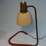 Golden brass casserole lamp 1950s