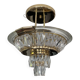 Vintage Bakalowits & Söhne ceiling light in brass and crystal