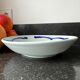 Hand-painted Chinese porcelain bowl with blue fish