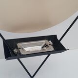 Chandelier design halogen metal Lucien Gau