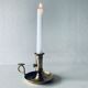 Antique brass candle holder