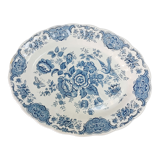 Ridgway Staffordshire oval flat, Windsor blue