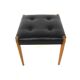 Ottoman scandinave en simili-cuir, Suède, 1960