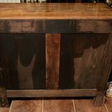 Commode malouine ancienne en ronce de noyer