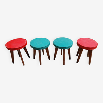 Colored stools in Skaï 60s