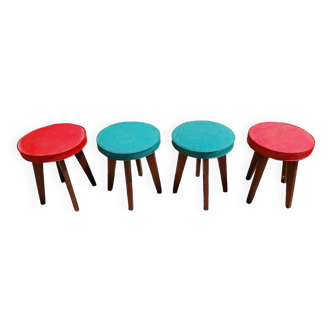 Colored stools in Skaï 60s