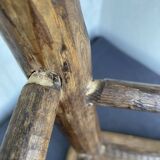 Chestnut and bamboo stool