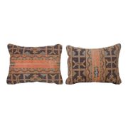 Set of 2 vintage Turkish cushion covers 46x61 cm