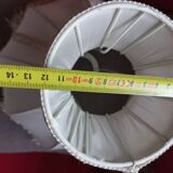 2 white lampshades