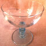 Vintage blue champagne glasses