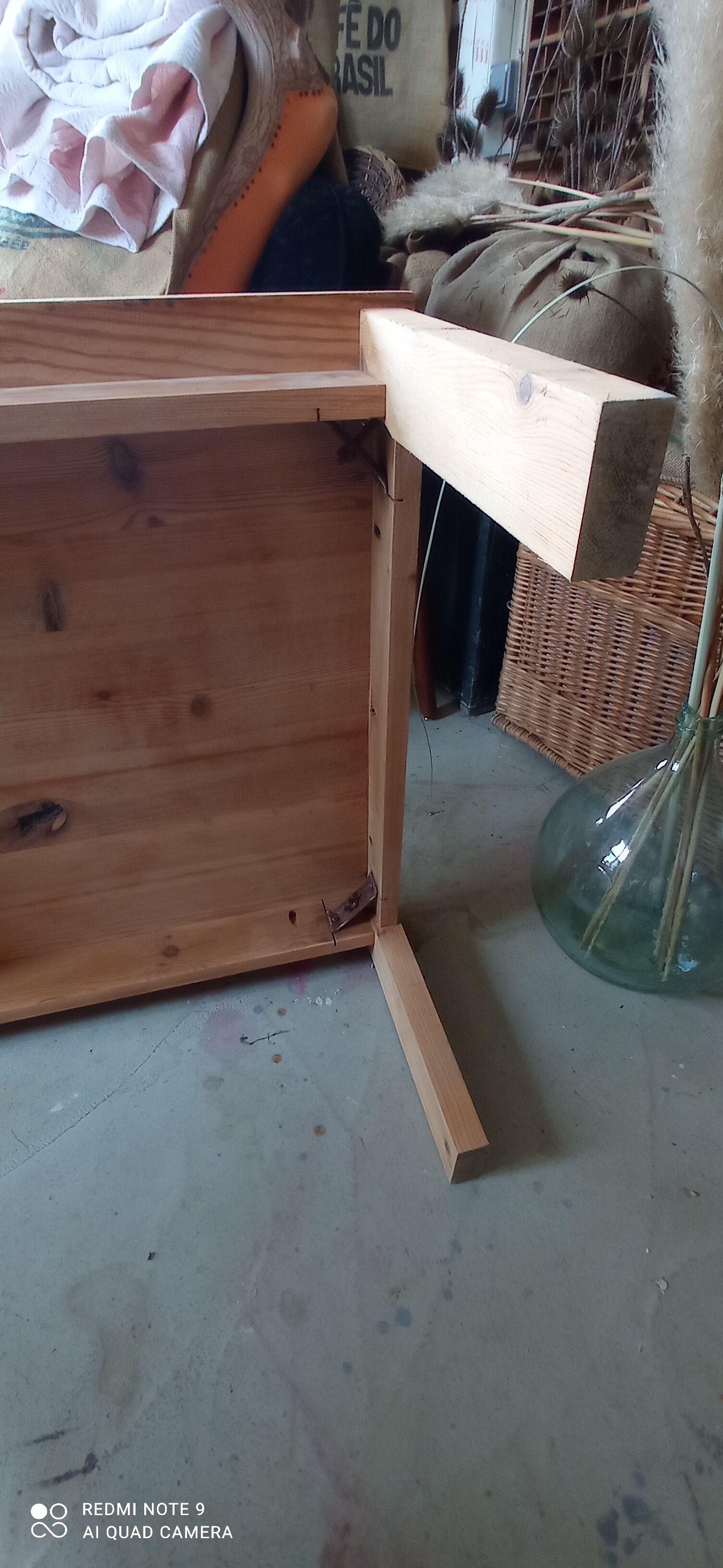 Rough wooden table