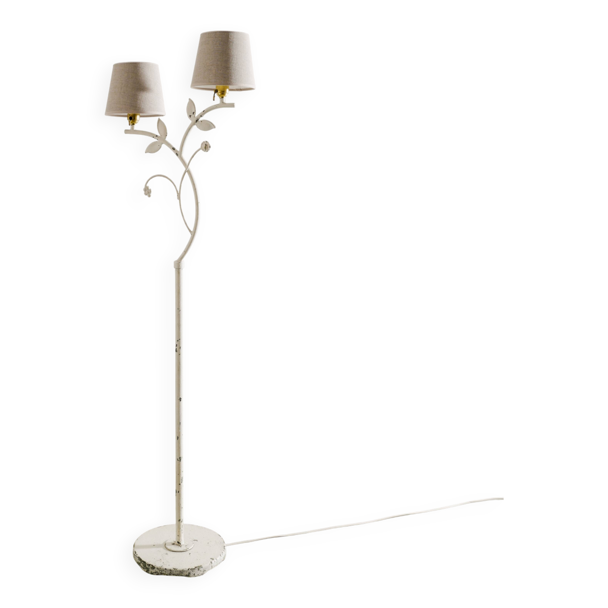 Swedish Grace floor lamp by Bjerkås, 1940s