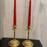 Paire de bougeoirs