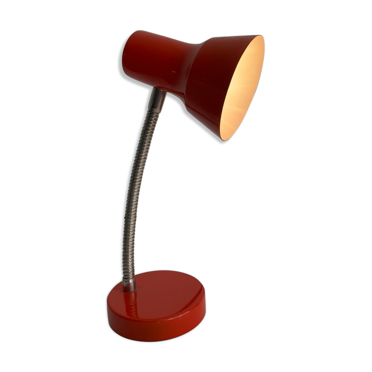 Vintage orange desk lamp