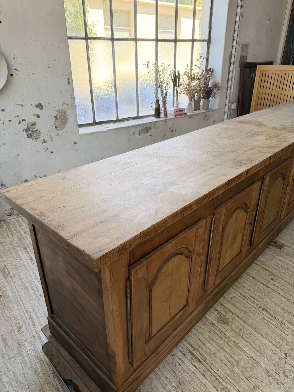 Rustic sideboard XXL 4m solid oak 1950