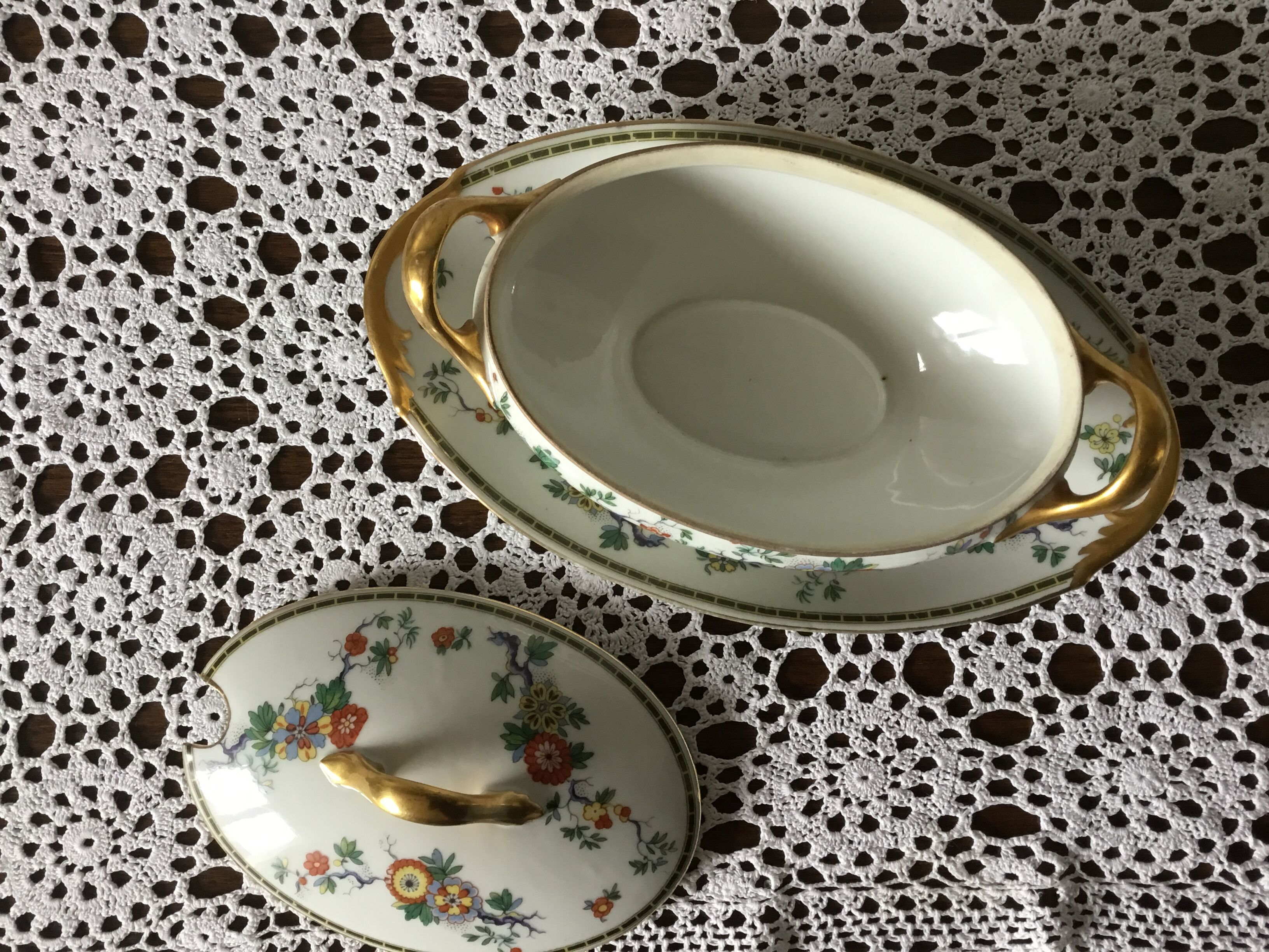 Old Limoges sauce boat