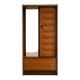 1970s wooden wardrobe with mirror
