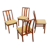 Set of 4 Danish design chairs 'Tuse'