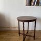 Side table with turned, beaded wooden legs