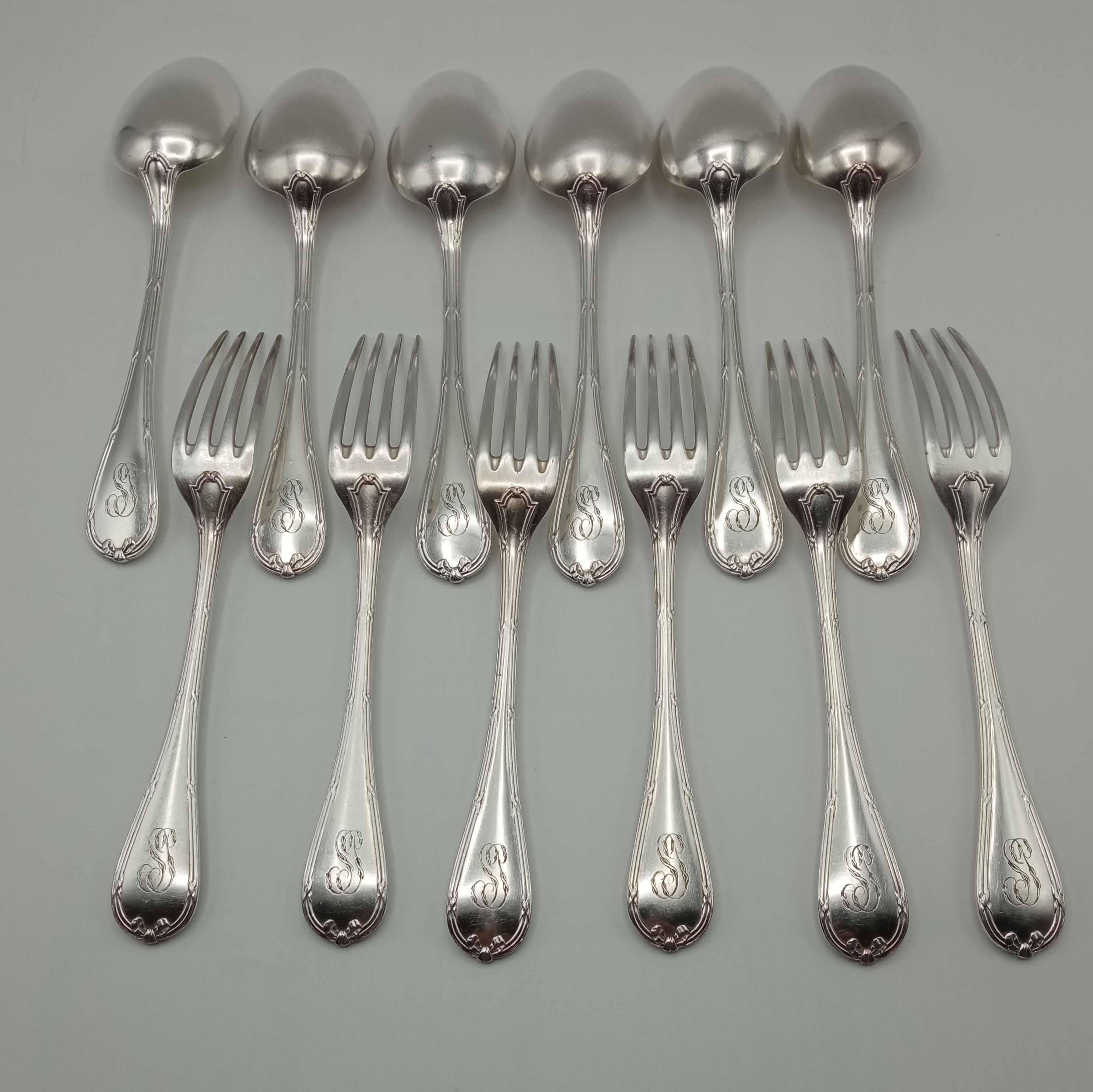 Twelve Christofle cutlery